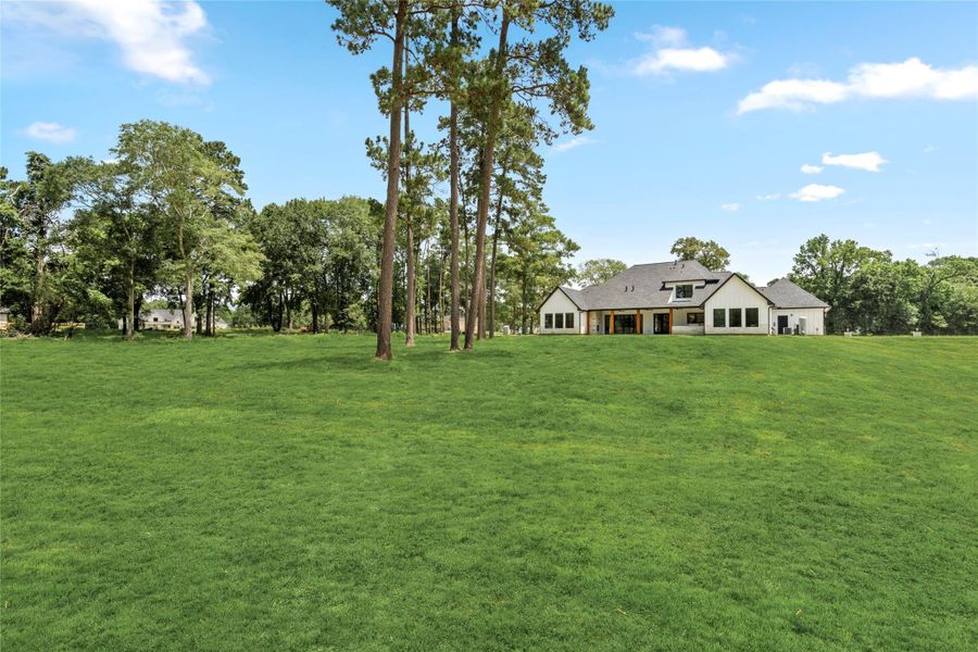 Expansive backyard framed by mature trees, offering exceptional privacy and endless possibilities. With ample room for a resort-style pool and an outbuilding, this property provides the perfect setting for outdoor living, recreation, and future expansion. Expansive backyard framed by mature trees, offering exceptional privacy and endless possibilities. With ample room for a resort-style pool and an outbuilding, this property provides the perfect setting for outdoor living, recreation, and future expansion.