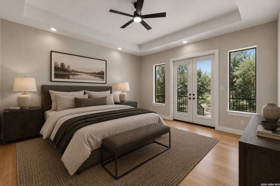 Furnished interior view inside a new home in , New Braunfels (Image 11).