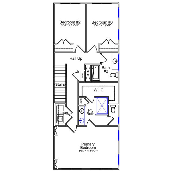 2D floor plan layout of this home in Sweetbrier, Durham, NC (Image 3).