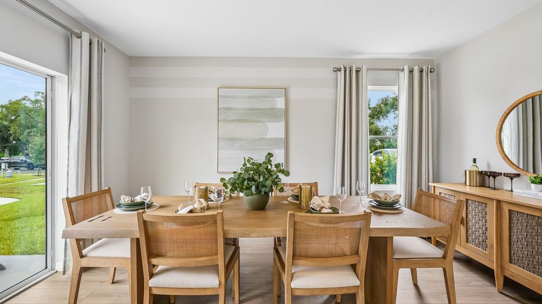Furnished interior view inside a new home in Northwater at Two Rivers, Zephyrhills (Image 10).