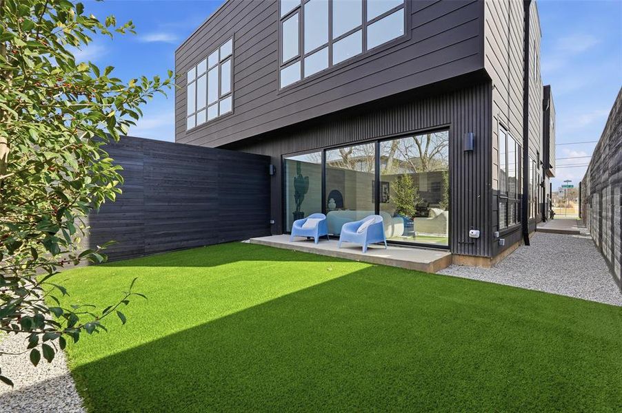 Exterior details and patio area of a home in , Dallas (Image 26). Exterior details and patio area of a home in , Dallas (Image 26).