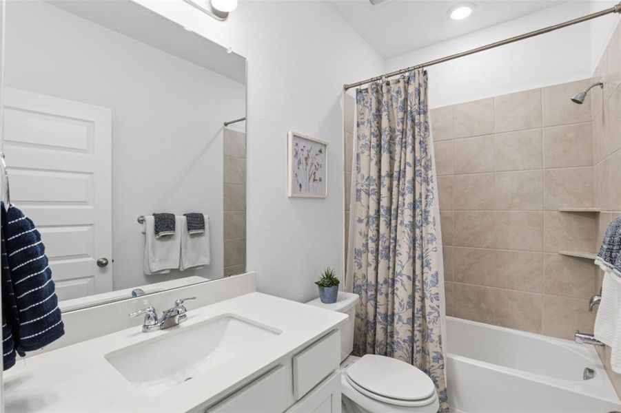 Furnished interior view inside a new home in Whitewing Trails, Princeton (Image 22).