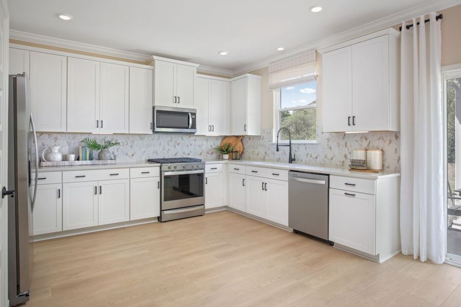 Representative furnished interior of a home built from the Plan 2177 Modeled by KB Home in Wellington Pointe Classic Series, Monroe (Image 6).