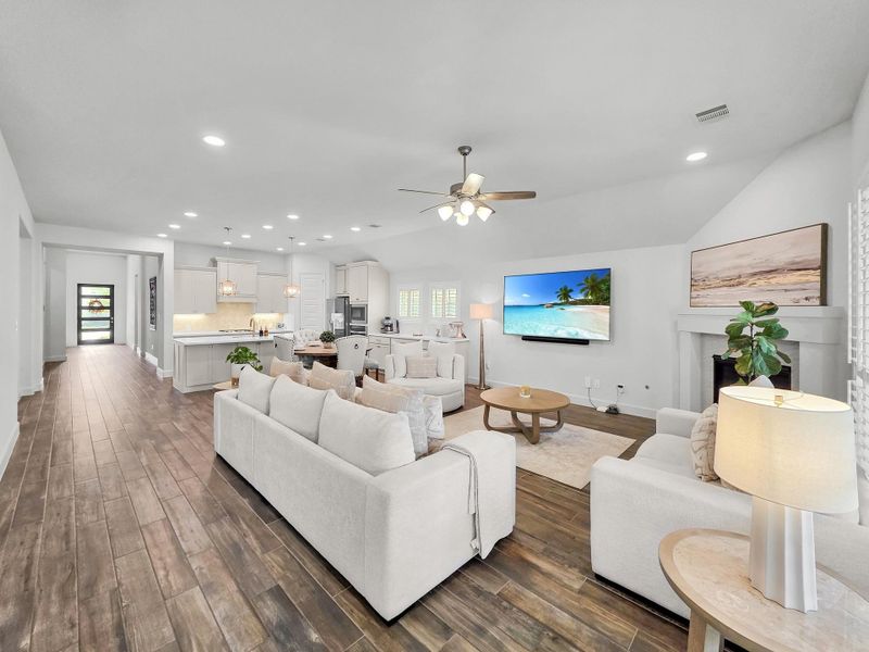 Furnished interior view inside a new home in Artavia, Conroe (Image 11).