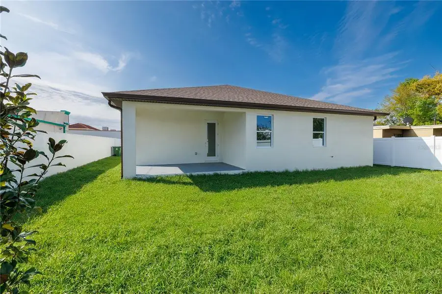 Exterior details and patio area of a home in , Tampa (Image 3). Exterior details and patio area of a home in , Tampa (Image 3).