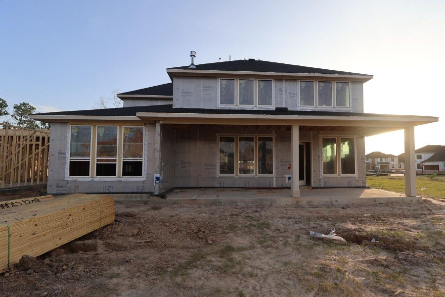 In-progress construction of a new home in Woodson’s Reserve, Spring, TX (Image 8). In-progress construction of a new home in Woodson’s Reserve, Spring, TX (Image 8).