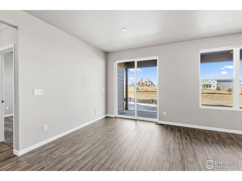 Spacious, unfurnished interior of a new home in Cordovan, Longmont (Image 17). Spacious, unfurnished interior of a new home in Cordovan, Longmont (Image 17).