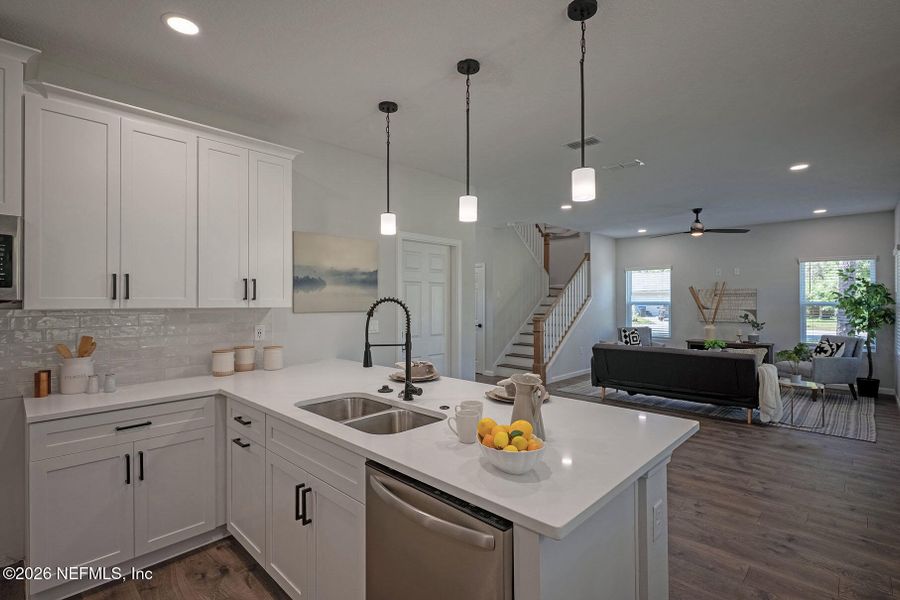 Furnished interior view inside a new home in , St. Johns (Image 30).