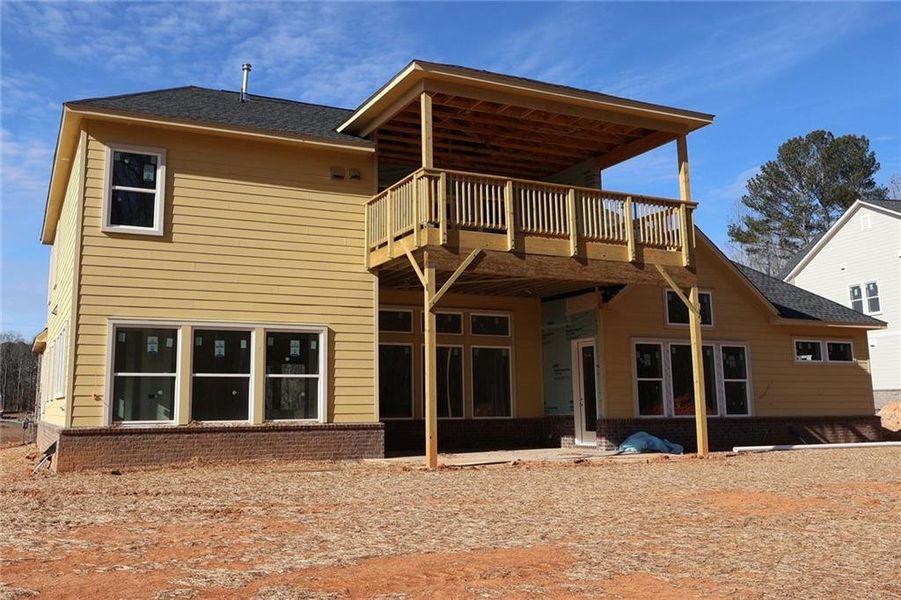 In-progress construction of a new home in Meadow Brook Farms, Cumming, GA (Image 10).