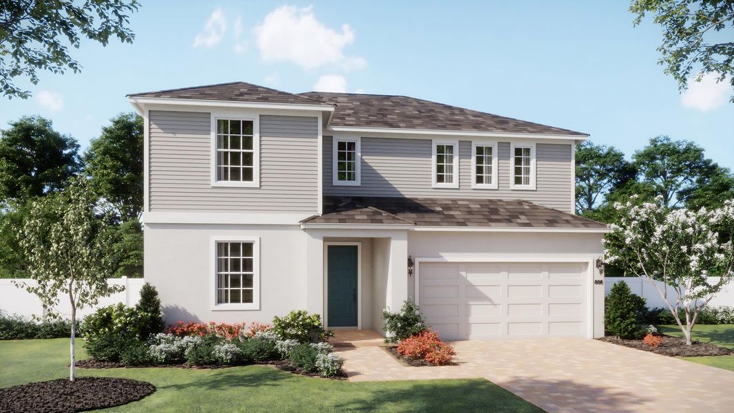 Traditional Elevation - Alexandria at Brack Ranch in St. Cloud, FL by Landsea Homes