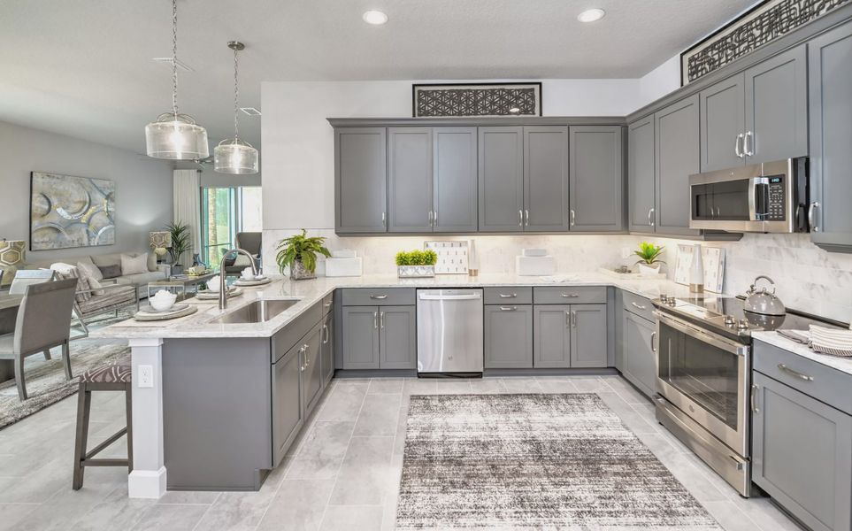 Furnished interior view inside a new home in Woodhaven, Port Orange (Image 22).