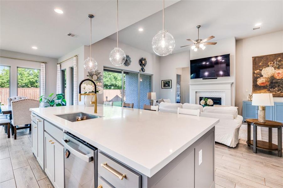 Furnished interior view inside a new home in , Haslet (Image 4).
