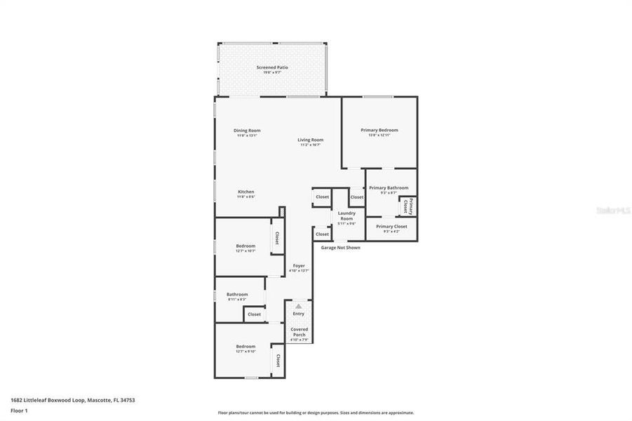 2D floor plan layout of this home in , Mascotte, FL (Image 5).