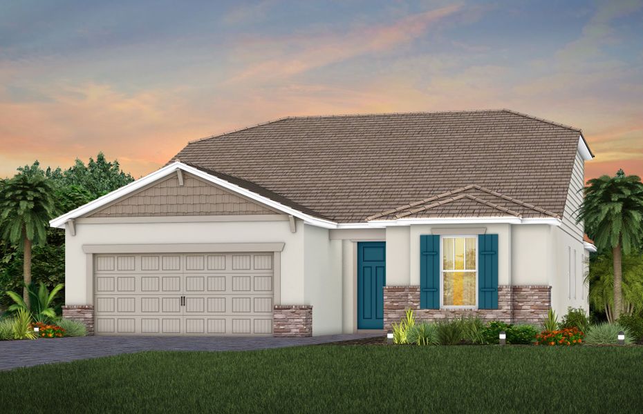 Exterior C2 with stone