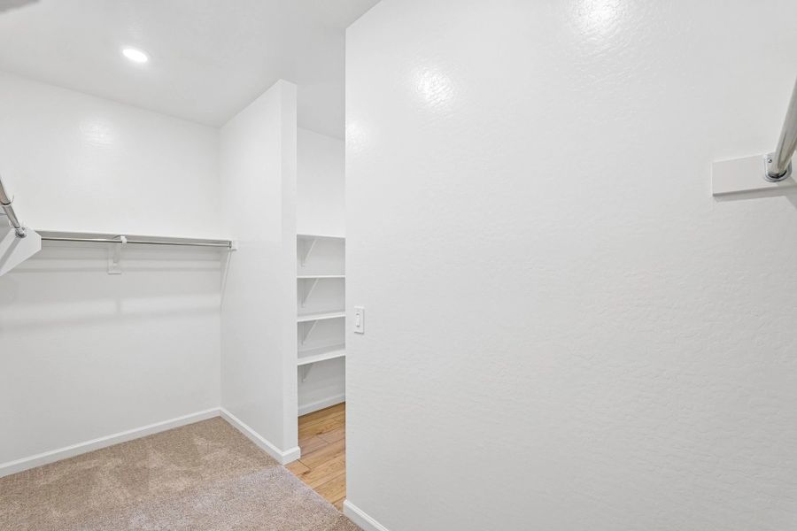 Primary walk in closet