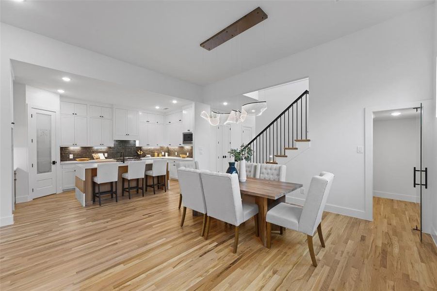 Furnished interior view inside a new home in , Dallas (Image 33).