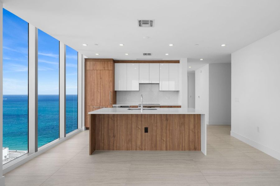 Furnished interior view inside a new home in Selene Oceanfront Residences, Fort Lauderdale (Image 15).