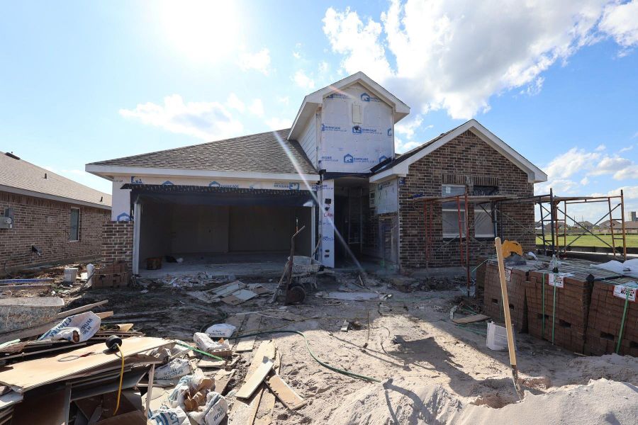 One story home with 4 beds, 3 baths, and 2 car garage on a corner lot