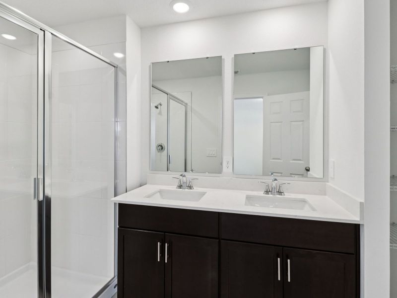 Furnished interior view inside a new home in Cagan Crossings West, Clermont (Image 5).