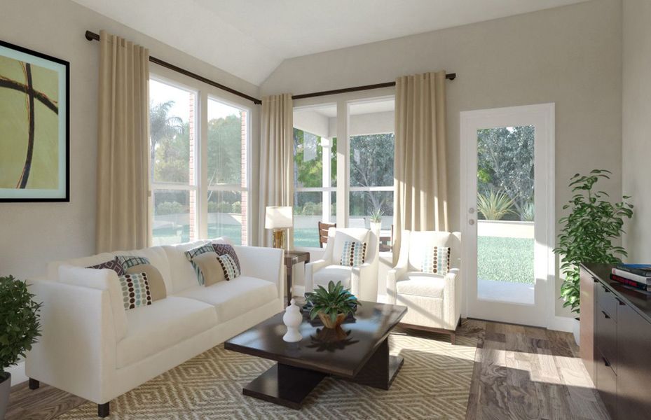 Representative furnished interior of a home built from the Barrett by Pulte Homes in Ellerden, Tomball (Image 3). Representative furnished interior of a home built from the Barrett by Pulte Homes in Ellerden, Tomball (Image 3).