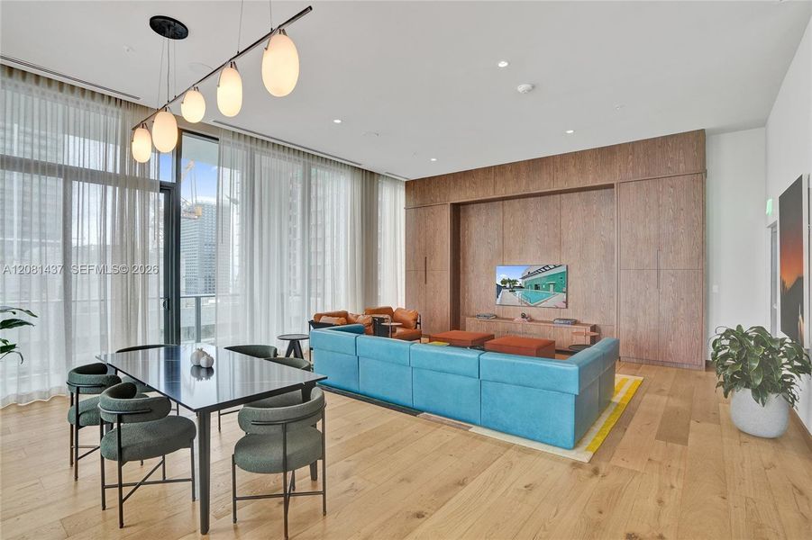 Furnished interior view inside a new home in , Miami (Image 13).