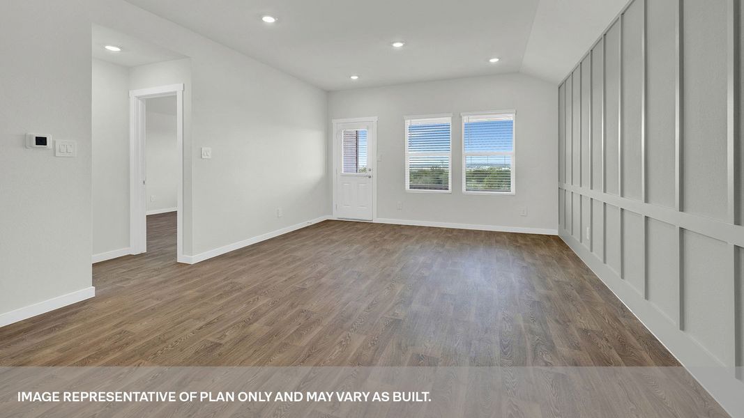 Representative unfurnished interior of a home built from the The Caroline by D.R. Horton in Mayfair, New Braunfels (Image 13).