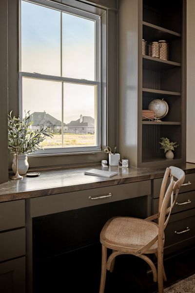 Furnished interior view inside a new home in Greens Prairie Reserve, College Station (Image 34). Furnished interior view inside a new home in Greens Prairie Reserve, College Station (Image 34).