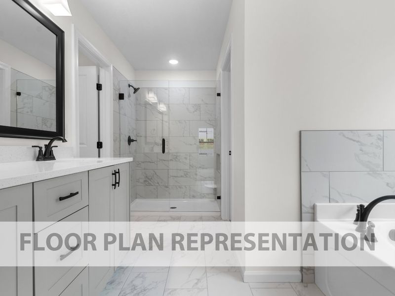 Luxury Primary Bathroom – Walk-In Shower & Tub in the Essington II