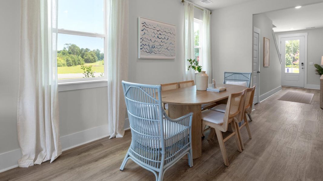 Furnished interior view inside a new home in Surfside Landing, Hubert (Image 13).