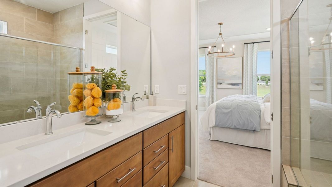 Representative furnished interior of a home built from the Tupelo by DRB Homes in Lakeside at Satilla, St. Cloud (Image 25).