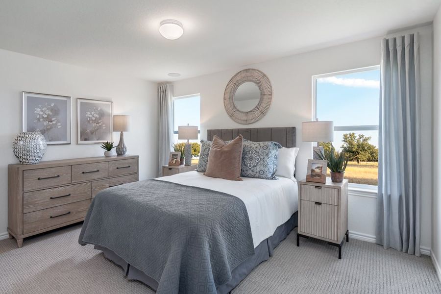Representative furnished interior of a home built from the 1243 by KB Home in Preserve at Culebra - Heritage Collection, San Antonio (Image 6).
