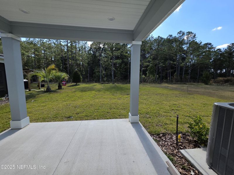 Exterior details and patio area of a home in Hyland Trail, Green Cove Springs (Image 3).
