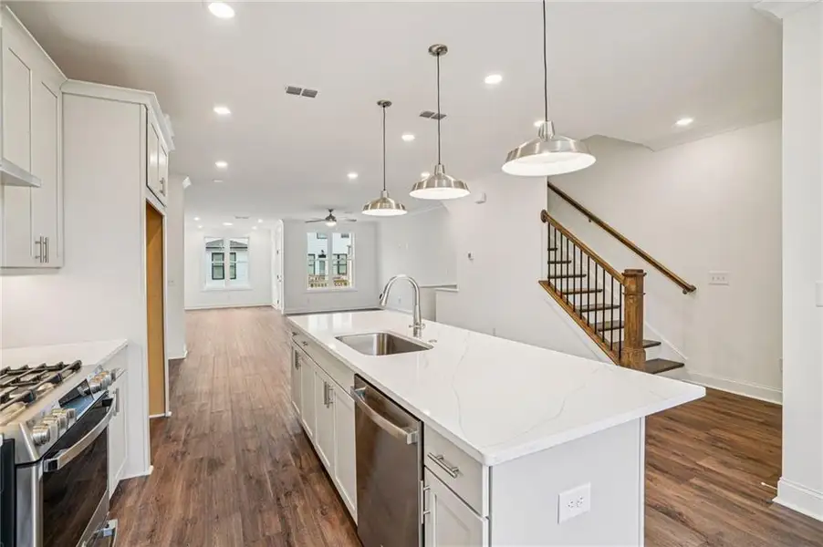 Furnished interior view inside a new home in Millcroft Townhomes, Buford (Image 11).
