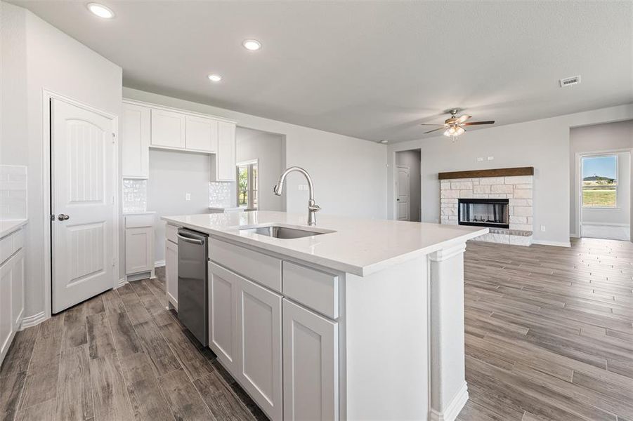 Furnished interior view inside a new home in Fairview Meadows, Rhome (Image 6). Furnished interior view inside a new home in Fairview Meadows, Rhome (Image 6).