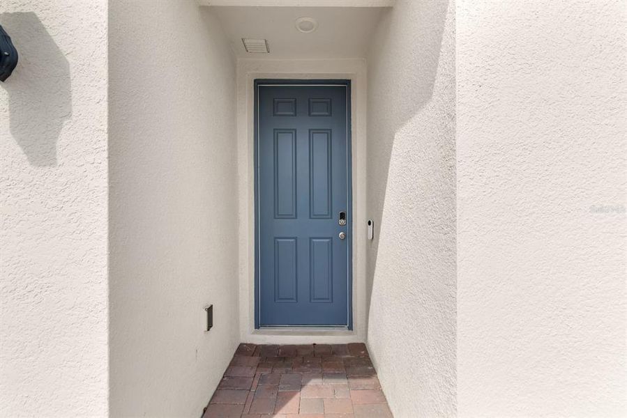 Exterior details and patio area of a home in Lawson Dunes - Signature Series, Haines City (Image 20).