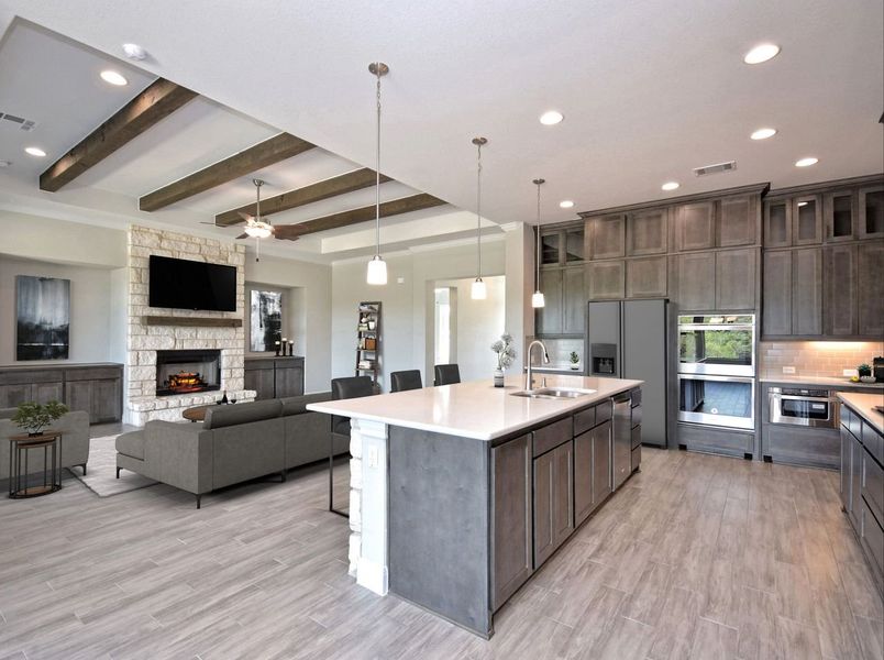 Representative furnished interior of a home built from the Catalina by Giddens Homes in Clearwater Ranch, Liberty Hill (Image 18).