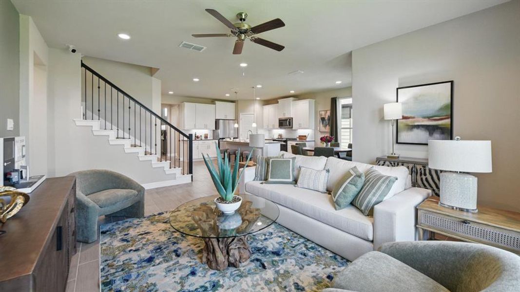 Furnished interior view inside a new home in Eagle Creek, Denton (Image 17).