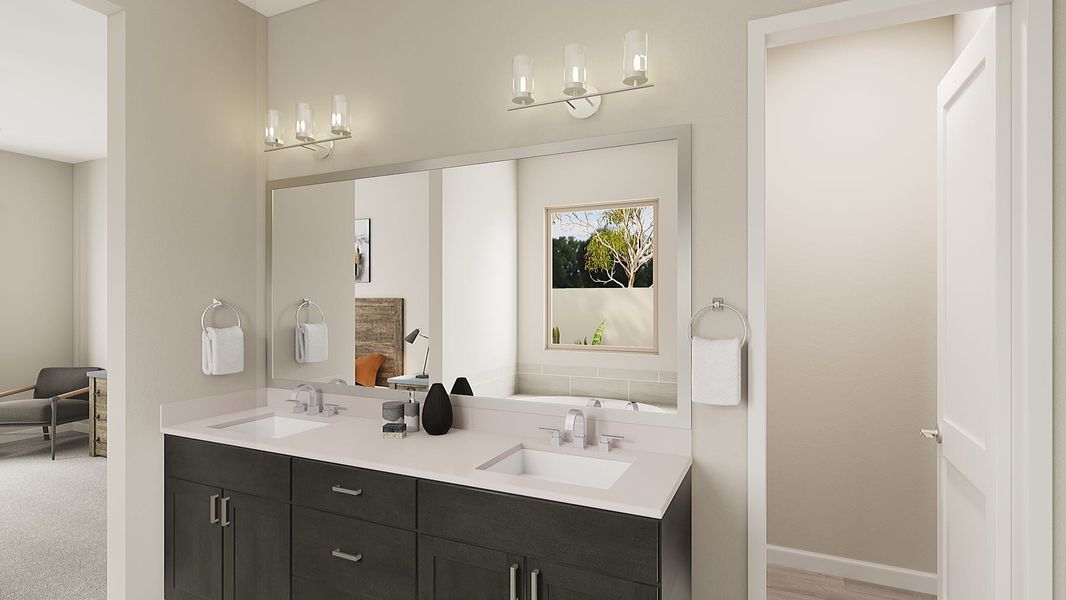 Representative furnished interior of a home built from the Calderwood Plan 4504 by Tri Pointe Homes in Soleo, San Tan Valley (Image 10).