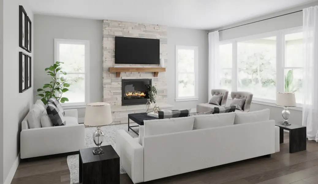 Representative furnished interior of a home built from the Margot by Fischer Homes in Twin Lakes, Hoschton (Image 10). Representative furnished interior of a home built from the Margot by Fischer Homes in Twin Lakes, Hoschton (Image 10).