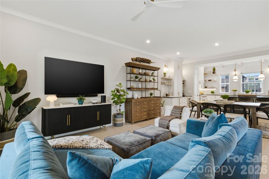 Furnished interior view inside a new home in , Charlotte (Image 31).