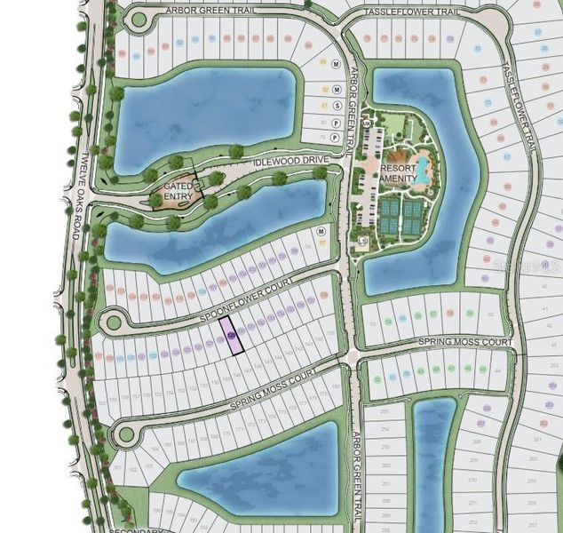 Esplanade at Center Lake Ranch ~ Site Map