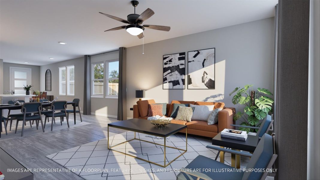 Furnished interior view inside a new home in La Segarra 40', Brookshire (Image 29). Furnished interior view inside a new home in La Segarra 40', Brookshire (Image 29).