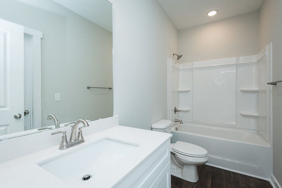 Representative furnished interior of a home built from the Monroe II by Foundation Home Builders LLC in Pinnix Loop, Burlington (Image 10).