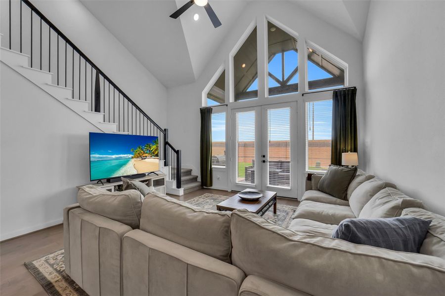 Furnished interior view inside a new home in Elyson 45' & 70', Cypress (Image 9).