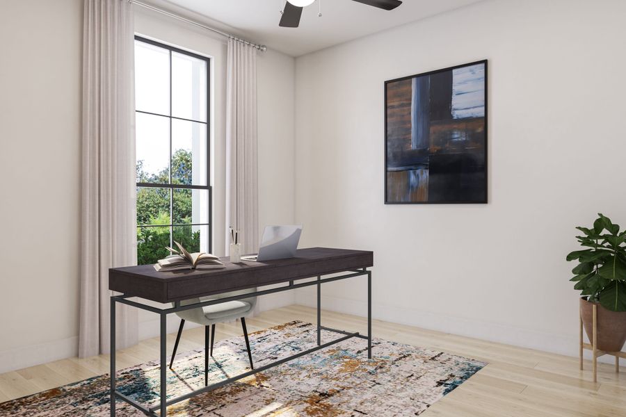 Representative furnished interior of a home built from the Salerno by Tri Pointe Homes in The Estates at James Lane, Fulshear (Image 4).