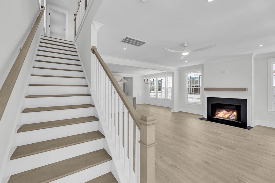 Spacious, unfurnished interior of a new home in Miller's Crossing, Johns Island (Image 38). Spacious, unfurnished interior of a new home in Miller's Crossing, Johns Island (Image 38).