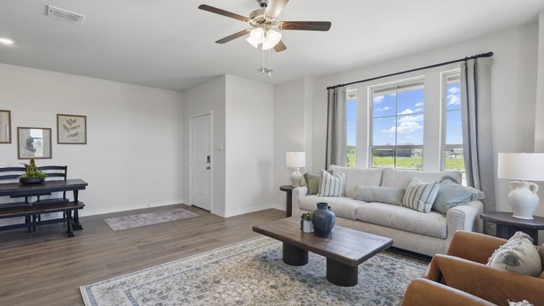 Furnished interior view inside a new home in Liberty Crossing, Royse City (Image 10).