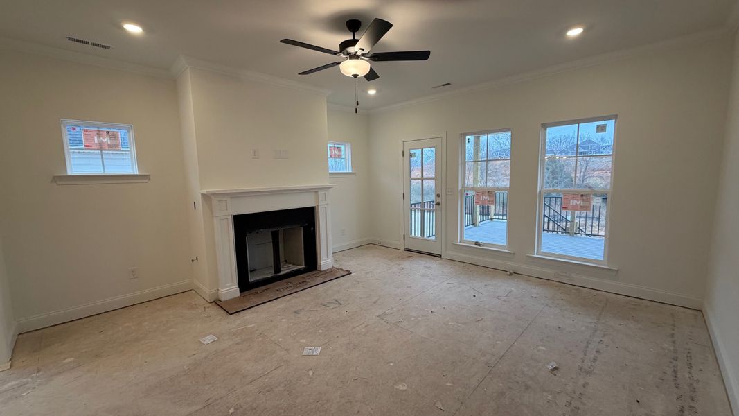 7514 Shoal Mill Point, Great Room with Fireplace