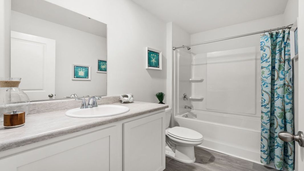 Representative furnished interior of a home built from the KERRY by D.R. Horton in The Meadows at Wildwood Village, Shallotte (Image 8). Representative furnished interior of a home built from the KERRY by D.R. Horton in The Meadows at Wildwood Village, Shallotte (Image 8).