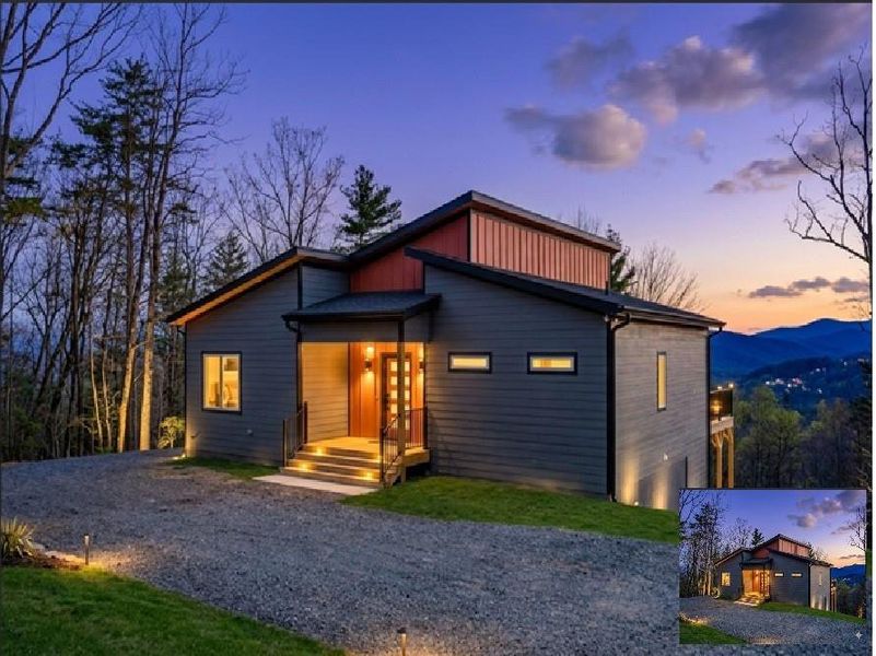 Exterior details and patio area of a home in , Ellijay (Image 29).